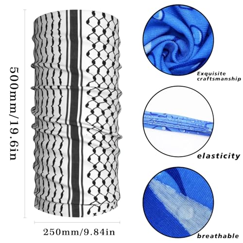 Palestinian Multifunctional Seamless Polyester Neck Gaiter/Head Scarf/Bandana/Face Cover2