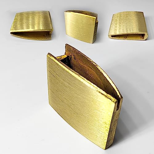 Alloy/Brass Samurai Sword Habaki Ferrule for Japanese Katana Wakizashi Tanto Sword DIY Sword Accessories (Brass-1)