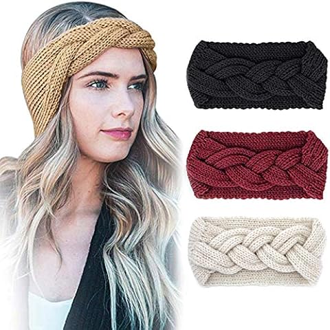 Women's Knitted Turban Headband, Winter Crochet Twist Ear Warmer Headwrap Cover