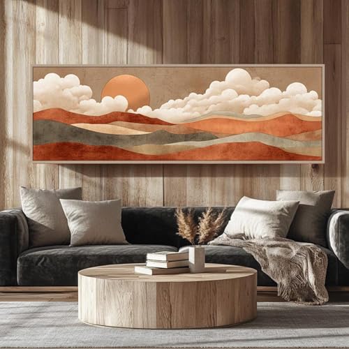 Toile encadrée pour bureau et hall au format panoramique unique - 2