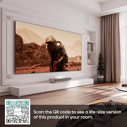 Hisense 4K Laser TV 100L5HTUKD - 100" ALR Screen, Ultra Short Throw Smart, 2700 Lumens, Dolby Vision&Atmos and HDMI2.1 eARC supports VIDAA U6, Apple AirPlay 2 & HomeKit, Netflix, YouTube, Prime Video - Image 4
