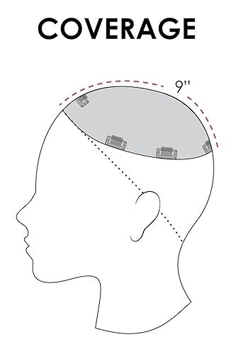 Miniatura 5 de Top Smart - Toppers de cabello sintético de 12 pulgadas con encaje frontal y monofilamento de Jon Renau en FS63027, longitud mediano