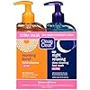 Clean & Clear 2-Pack Oil-Free Facial Cleansers with Citrus Scent, Morning Burst and Night Relaxing, 16 oz
