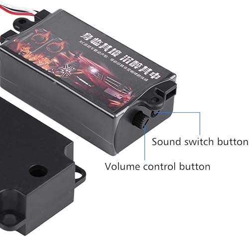 Miniatura 4 de Oumefar Juego de módulo de sistema de sonido de motor de sonido de motor RC con efecto de sistema de simulador de voz con 1 altavoz para 110