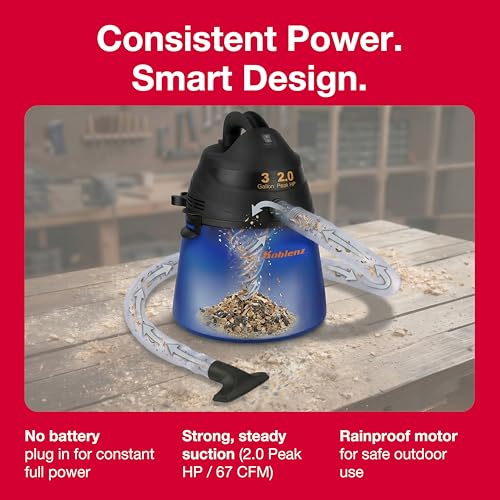 Image of Koblenz WD-353L Wet Dry Vacuum Cleaner, Home Car Garage Workshop, 2.0 PHP