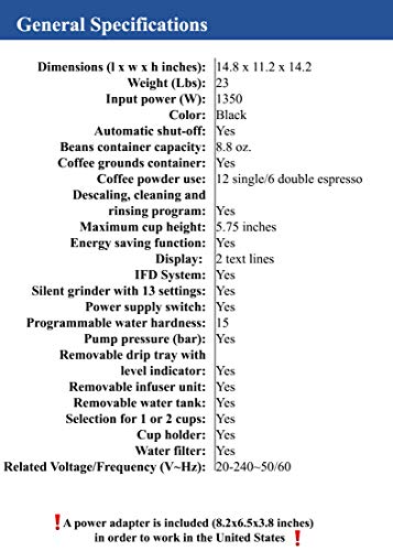 De'Longhi ESAM 3550 Kaffee-Vollautomat Magnifica (1,8L, 15 bar, integriertes Milchsystem) schwarz – Bild 6