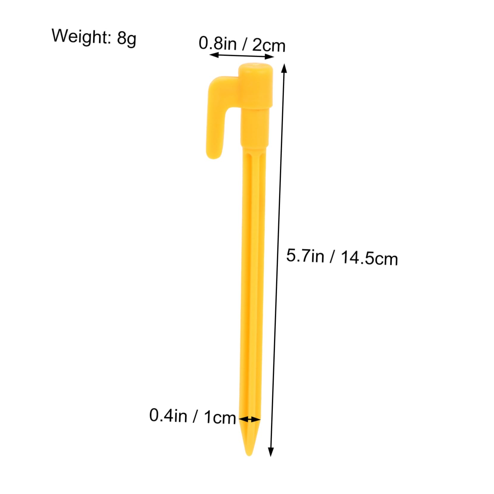 Kisangel 50pcs Outdoor Tent Fixing Pegs Durable Plastic Ground Nails for Camping Hiking and Awnings Weather Resistant Tent Stakes for Secure Outdoor Use