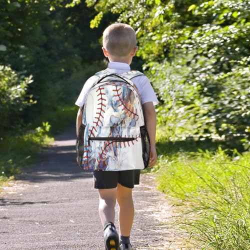Sac à dos imprimé marbre grand format mixte pour école et voyage - 7