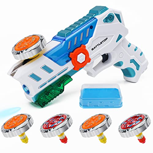 Bey Battling Top Burst Gyro Toy Set With 4 Spinning Top Burst Gyros 1 Toy Launchers Combat Battling Game Gifts For Boys Children Kids Ages 6+ #TOP4