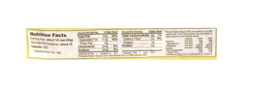 Island Princess Unsalted Dry Roasted Macadamia Nuts 1.25 lb (566g) bag