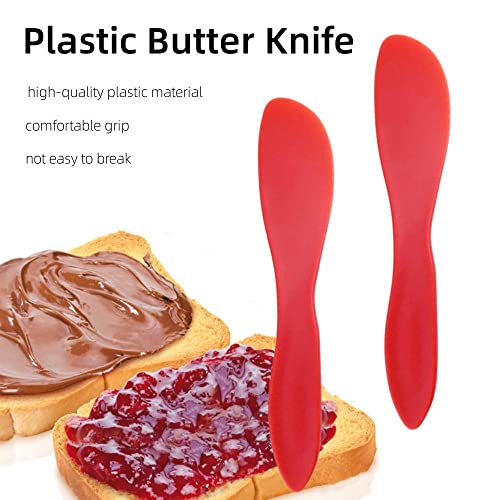 MinLUOCER 5PCS Plastic Butter Knife Butter Spreader Knife Versatile Kitchen Frosting Knives Kitchen Essential Tools for Cutting or Spreading Butter Cheese Jam - Image 4