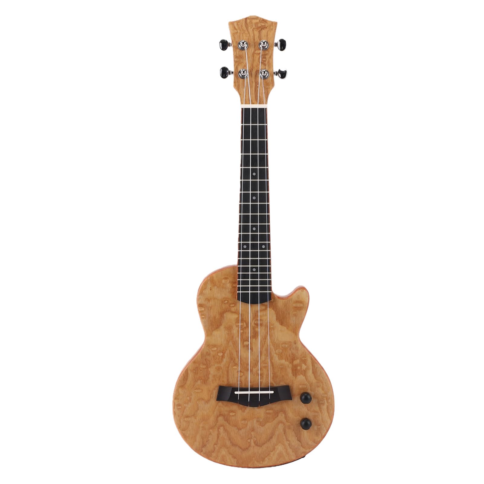 Keenso Ukulele Elettrico, Ukulele Elettrico Bluetooth da 23 Pollici con Struttura in Ebano in Fibra di Carbonio Okoume, Ricaricabile 600mAh, Ricarica 2H, con Custodia per Adulti e Amanti della Musica