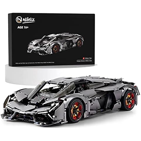 Nifeliz Sports Car Terzor, Race Car Display Model, Trendy Building Toy for Adult Gift Giving or Collection (3358 Pieces) Cover