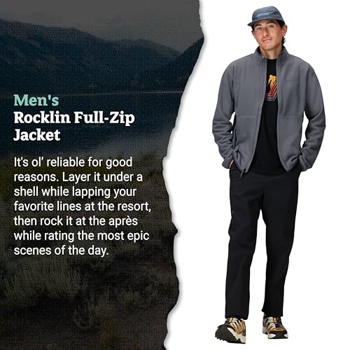 Image of MARMOT Men's Rocklin Full-Zip Jacket - Classic, Warm, Lightweight 100-Weight Fleece Layer