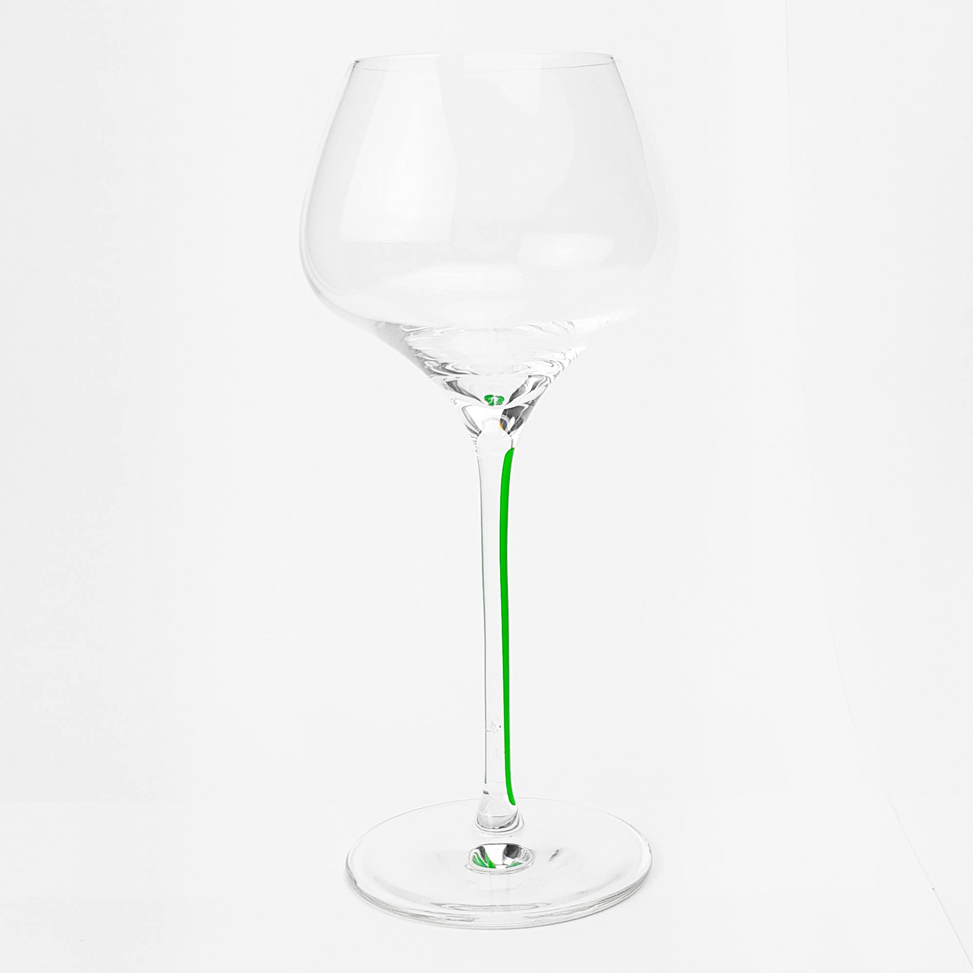 6 Verres Grand Sommelier d'Alsace avec Jambe Verte