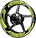 Adesivi per cerchione moto F2 per Suzuki GSX-R 600 (Fluo 3)