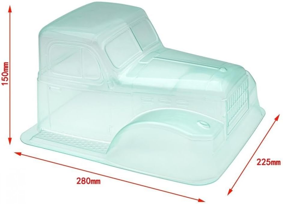 B Baosity RC Body Shell, RC Truck Shell Body for 1/10 Model Car Hobby Car Upgrade Parts