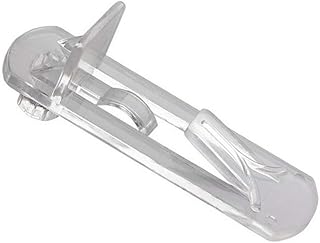 20 Pieces Plastic Locking Shelf Pins Cabinet Shelf Clips Locking Shelf Support Pegs Locking Shelf Pegs Fits 5mm Diameter Hole and 3/4 Inch Thick Shelf for Kitchen Cabinet Furniture Book Shelves