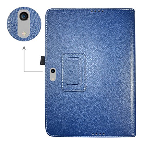Insignia 11.6 NS-P11W7100 / NS-P11A8100 Case,Mama Mouth PU Leather Folio Stand Cover for 11.6" Insignia 11.6 NS-P11W7100 / NS-P11A8100 11.6 Inch Windows 10 Tablet PC,Dark Blue