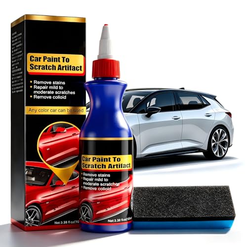 Effaceur Rayures Voiture 100ml, Polish Réparateur pour Micro-Rayures, Rénovateur Peinture Auto Toutes Couleurs, Restaure Brillance et Protège