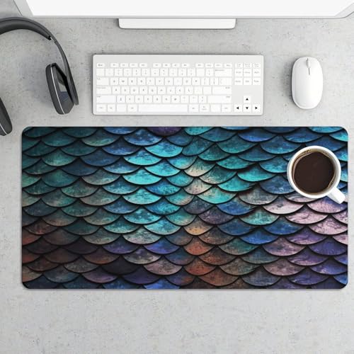 Pad para mouse grande en caucho con diseño escamas dragón miniatura 5