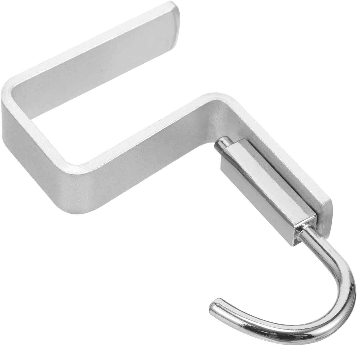 Aluminum Alloy Desk Hook for Handbags and Umbrellas, Silver