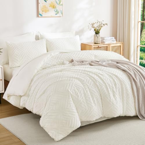 Andency Oversized King Comforter 120x98, Ivory
