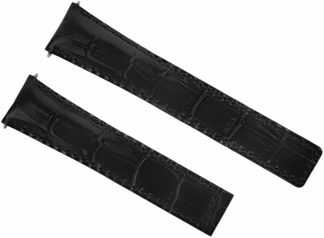 Pure Swiss 22mm*18mm Strap For artificial embossed Alligator-Style Leather Watch Strap/band Compatible With 22 * 18 MM TAG Heuer Grand Carrera With Spring Bars COLOUR (Black inner Black) (B0D5D9MMCD) Amazon Price History, Amazon Price Tracker