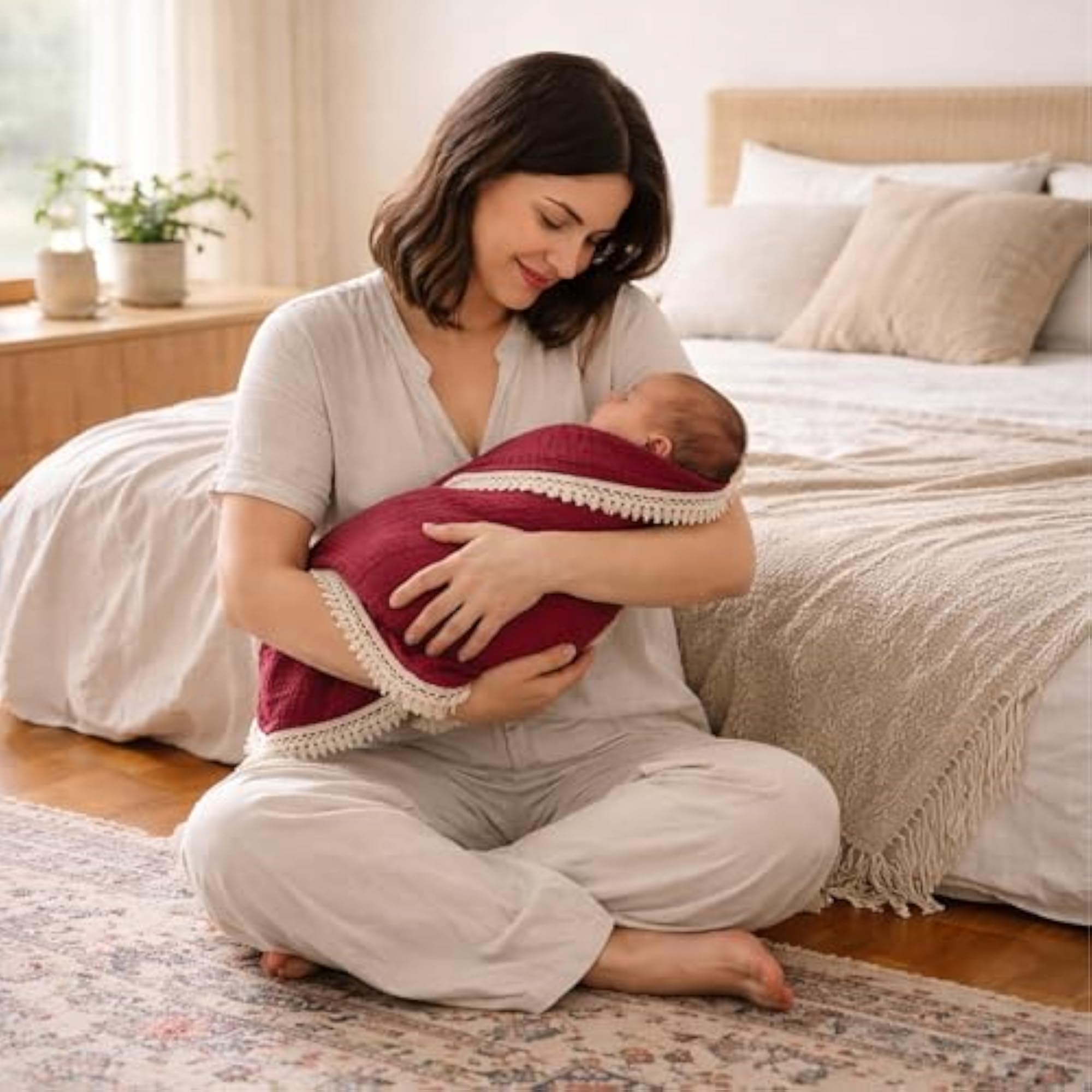 Muslin Baby Swaddle Blanket Set (Pack of 2)