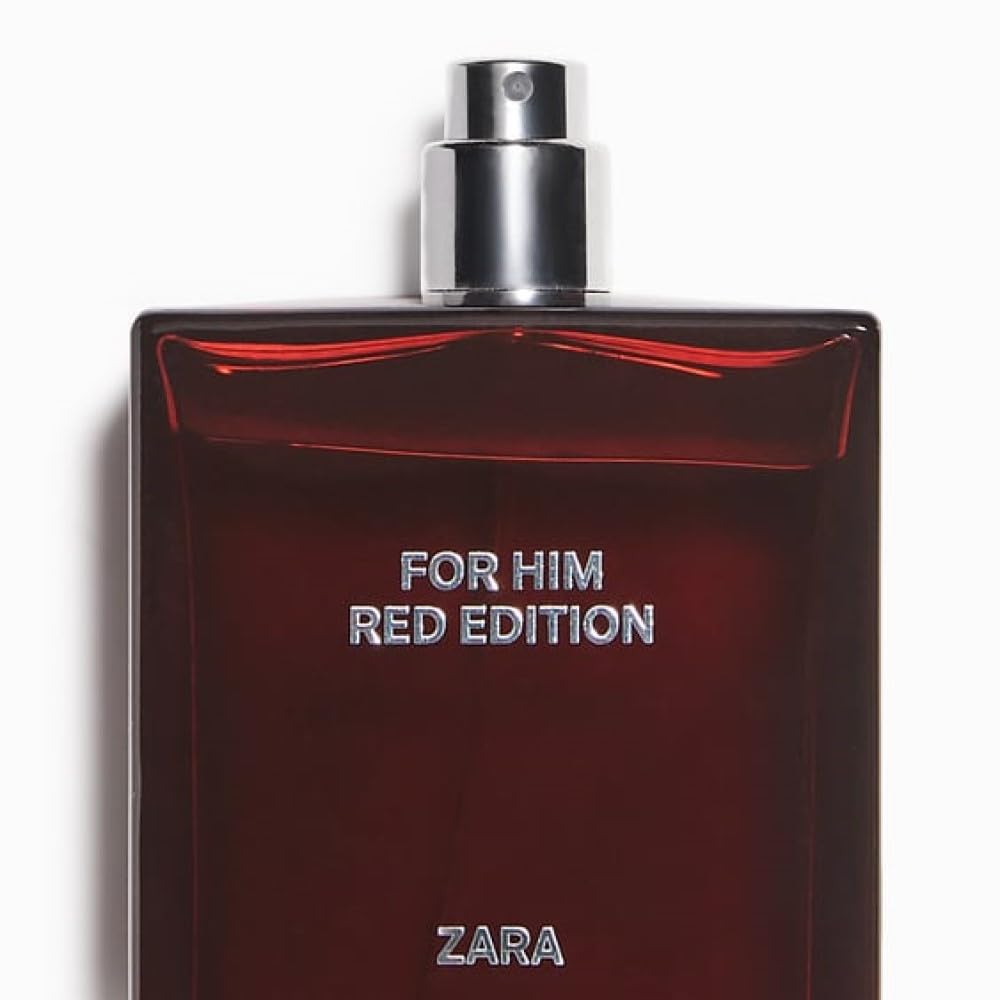 Zara For Him Red Edition Cologne for Men EDT Eau De Toilette 100 ML (3.4 FL OZ) - Image 3