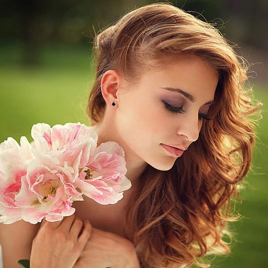 JiangXin Round Black Onyx 925 Sterling Silver Stud Earring 18K Gold Plated Men Women Unisex Jewelry - Image 3