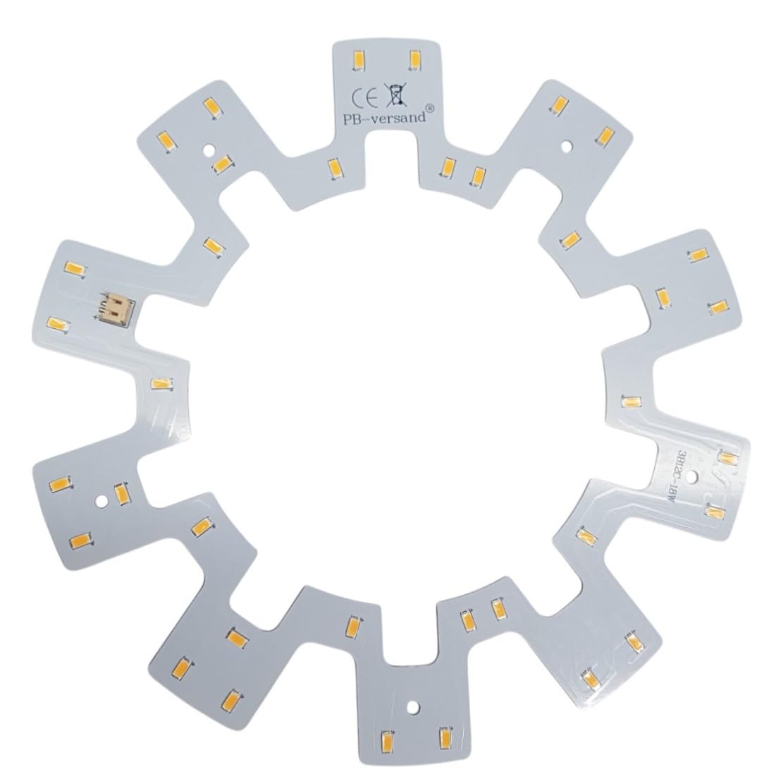 PB-Versand LED Modul 18 Watt warmweiß - Umbau Set für Deckenleuchte Ringlampe Deckenleuchte Rundlampe Röhrenlampe G10q (Packung mit 4)