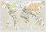 Mappa del mondo di grandi dimensioni - Laminato - 118,9 x...
