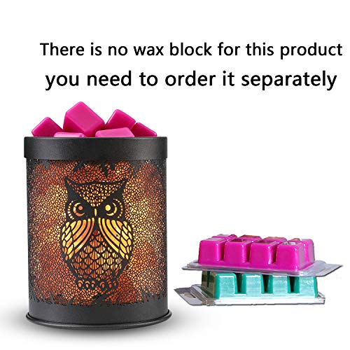 Candle Wax Warmer， Himalayan Salt Lamp, 2-in-1 Scented Wax Melter & Natural Salt Rock Lamp, Tall Ceramic Tart Lamp Warmer - Wax Cube Melter - Air Freshener Odor Eliminator Fragrances Candles Oils - Thumbnail 5