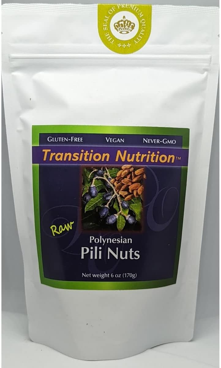 Transition Nutrition Raw Polynesian Pili Nuts 6 oz Pkg