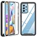 Produktbild Für Samsung Galaxy A52s/A52 Hülle, A52s 5G/A52 5G Hülle 360 Grad Case Stoßfest Schutzhülle Rundumschutz mit Displayschutz und Silikon TPU Kratzfest Bumper Handyhülle für Samsung A52/A52s 5G Schwarz