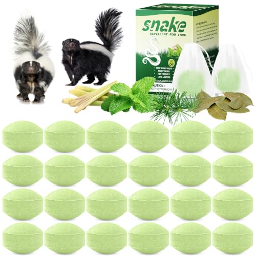 24 Pack Natural Skunk Repellent, Peppermint Raccoon Repellent