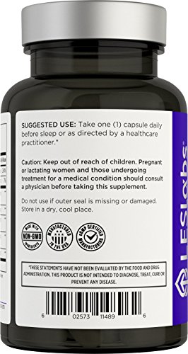 LES Labs Rest & Renew, Natural Sleep Aid for Deep Relaxation and Recovery, Non-Habit Forming, 60 Capsules