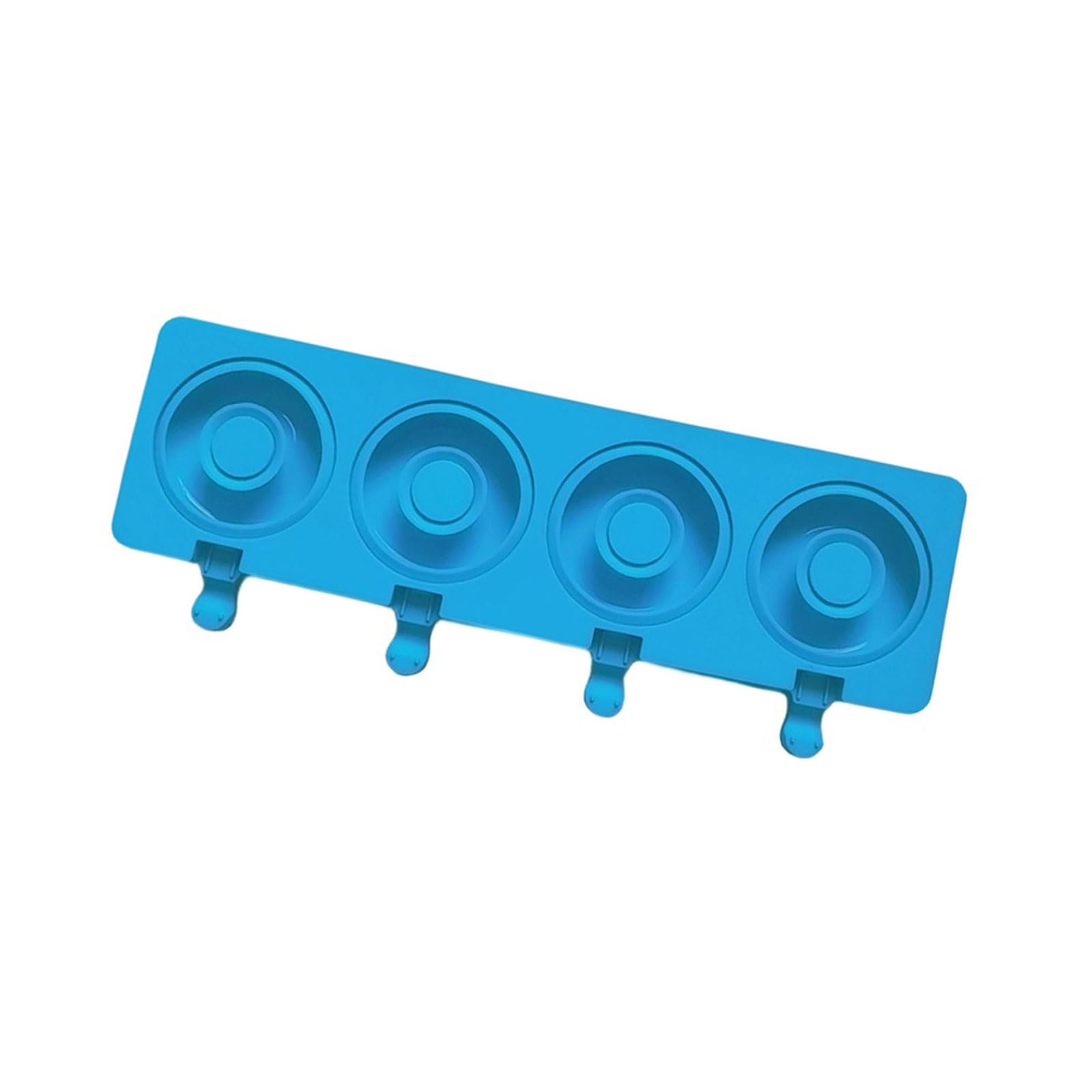 ATRYG Doughnuts Shape Cream 4 Cavity Silicone Popsicles Cubes Tray Popsicles Maker Baking Cake Candy Mold