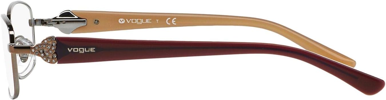 Vogue Eyewear Women's Vo3845b Rectangular Prescription Eyeglass Frames Top Brown/Pink/Demo Lens 52 Millimeters image 4 of 7 B00CWCXPSI