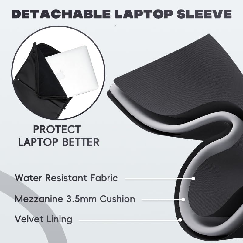 HIMZ WARRIOR Clear Backpack Heavy Duty for Adults Men Work with Reinforced Straps, Laptop Bag for Stadium Events - Image 6