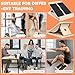 2-in-1 Professional Slant Board & Balance Board, Wooden Adjustable Incline Board Wobble Board Standing Desk Calf Stretcher for Squats Stretching Leg Knees Heel Ankle