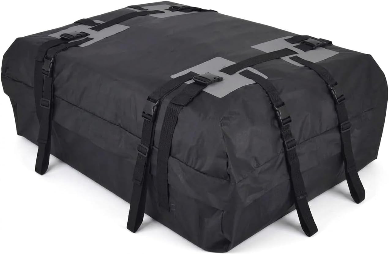 R-timer Car Roof Bag for Peugeot 3008 E3008 P64 2024 2025, Waterproof Cargo Carrier, Weather-Resistant, Foldable Storage Box