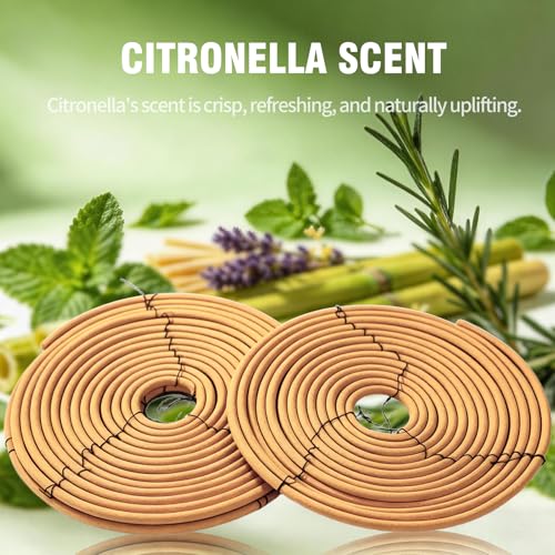 SCENTORINI Hanging Citronella Incese Coil, 2 Pack Mosquito Coils Outdoor - image 2