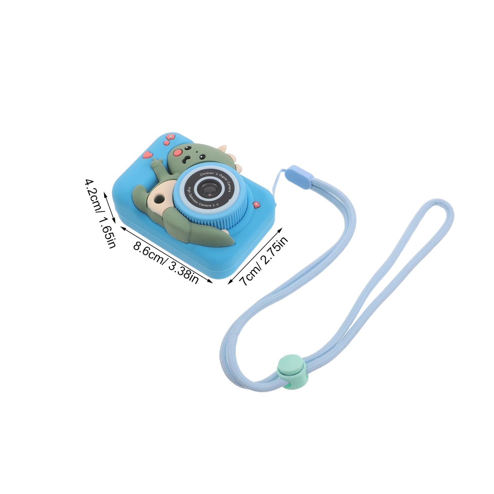 Macchina Fotografica Digitale Cartone HD per Foto e Video | Doppia Lente Anteriore e Posteriore, Abs con Silicone, Portatile Compatta per Bambini e Principianti