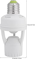 Vista 4 de VBESTLIFE Soporte de bombilla LED E27 para interruptor de luz, sensor de movimiento infrarrojo, duradero y ahorro de energía para dormitorio