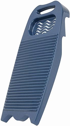 Tabla de lavado de plástico, tabla de lavar el hogar, herramienta de limpieza manual de ropa para el hogar, dormitorio escolar (azul oscuro)