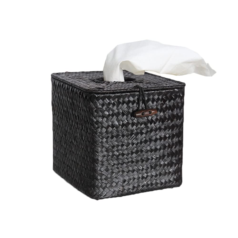 Sumnacon Caja De Pañuelos Rectangular Grande Para Caja De Pañuelos De Hierba Marina, Soporte Para Pañuelos De Tejido Decorativo, Cubierta De Pañuelos Para Baño, Cubierta Rectangular Para Caja De Pañuelos En