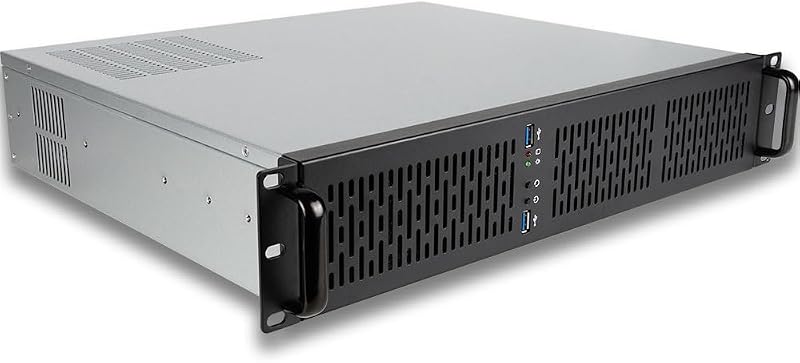 Computadora silenciosa para montaje en bastidor (CPU AMD Ryzen 7 5700G de 3,8-4,6 GHz, 32 GB de RAM, SSD de 1 TB, W11 Pro) - PC de escritorio para estación de trabajo o servidor de montaje en bastidor 2U para el hogar o la empresa