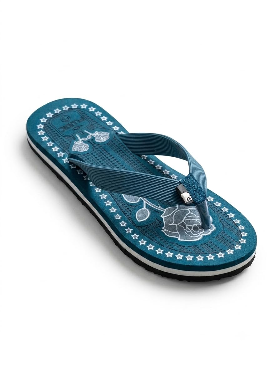 Orthopedic/DESIGNER/Ladies slippers, Petrol/M Green colour/DOCTOER RECOMANDED/Ortho+-picture-30